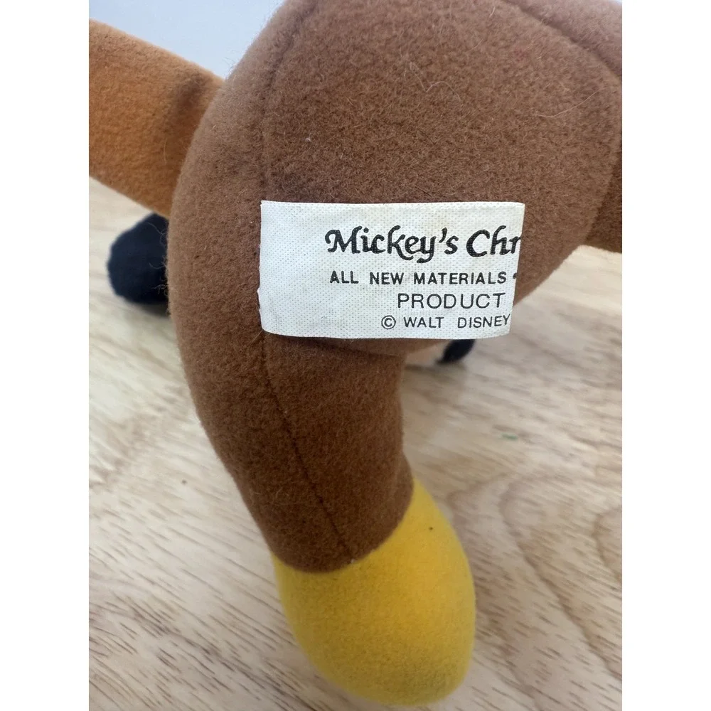 Mickey Mouse Christmas Carol Tiny Tim‎ Walt Disney Plush 8